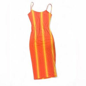 Vibrant Orange and Yellow Dress
